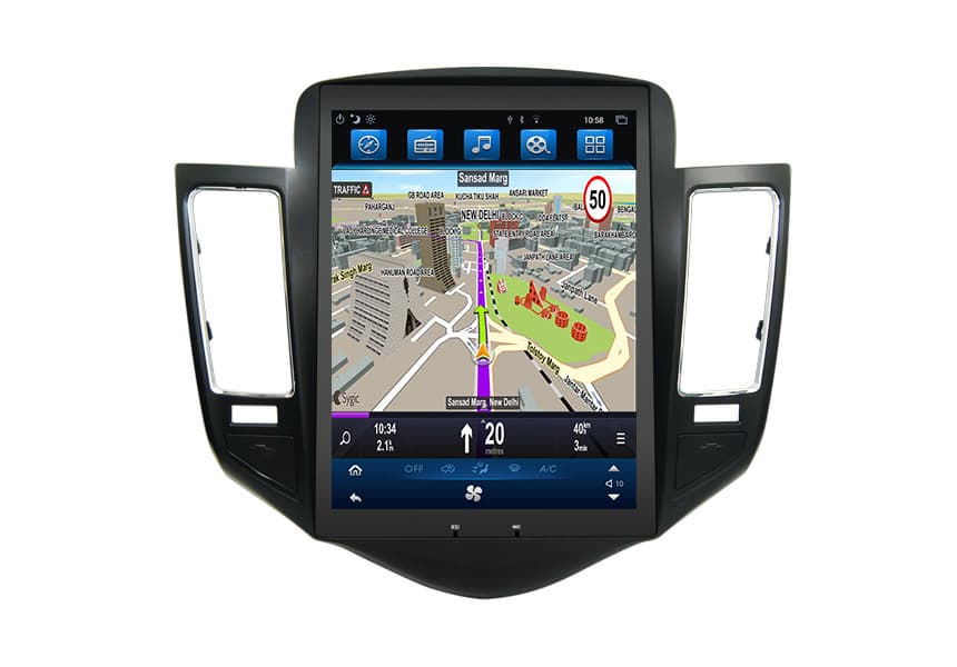 _Tesla screen_ Car Stereo GPS Bluetooth Chevrolet Cruze